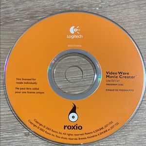 Logitech Roxio Video Wave Movie Creator Lite Edition (PC, 2003) Disc Only